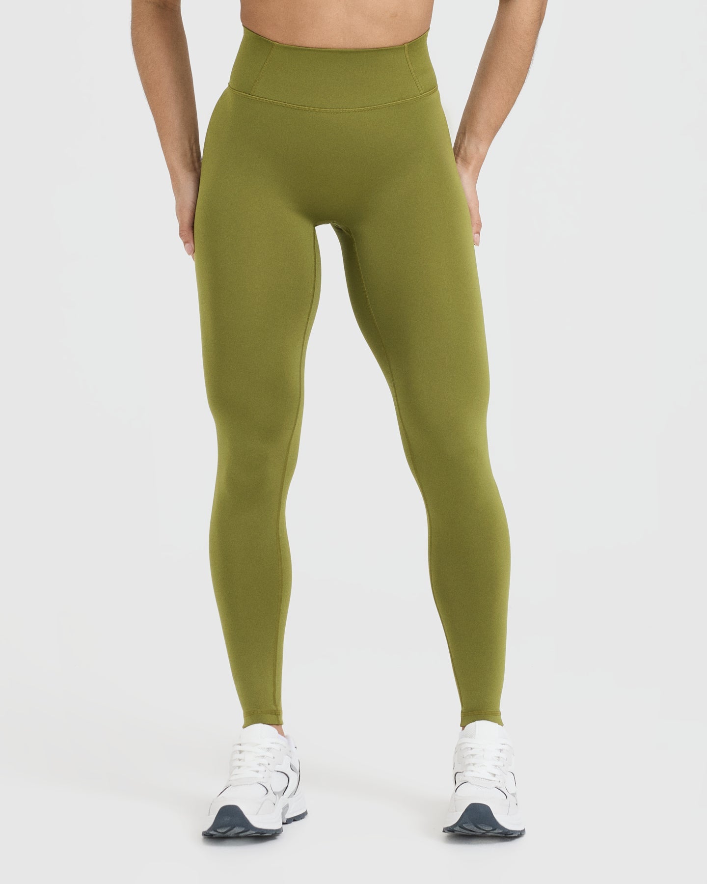 Timeless High Waisted Yoga Pants for Women - Olive Green Tummy Control Workout Leggings | Perfect for Yoga, Gym & Everyday Wear