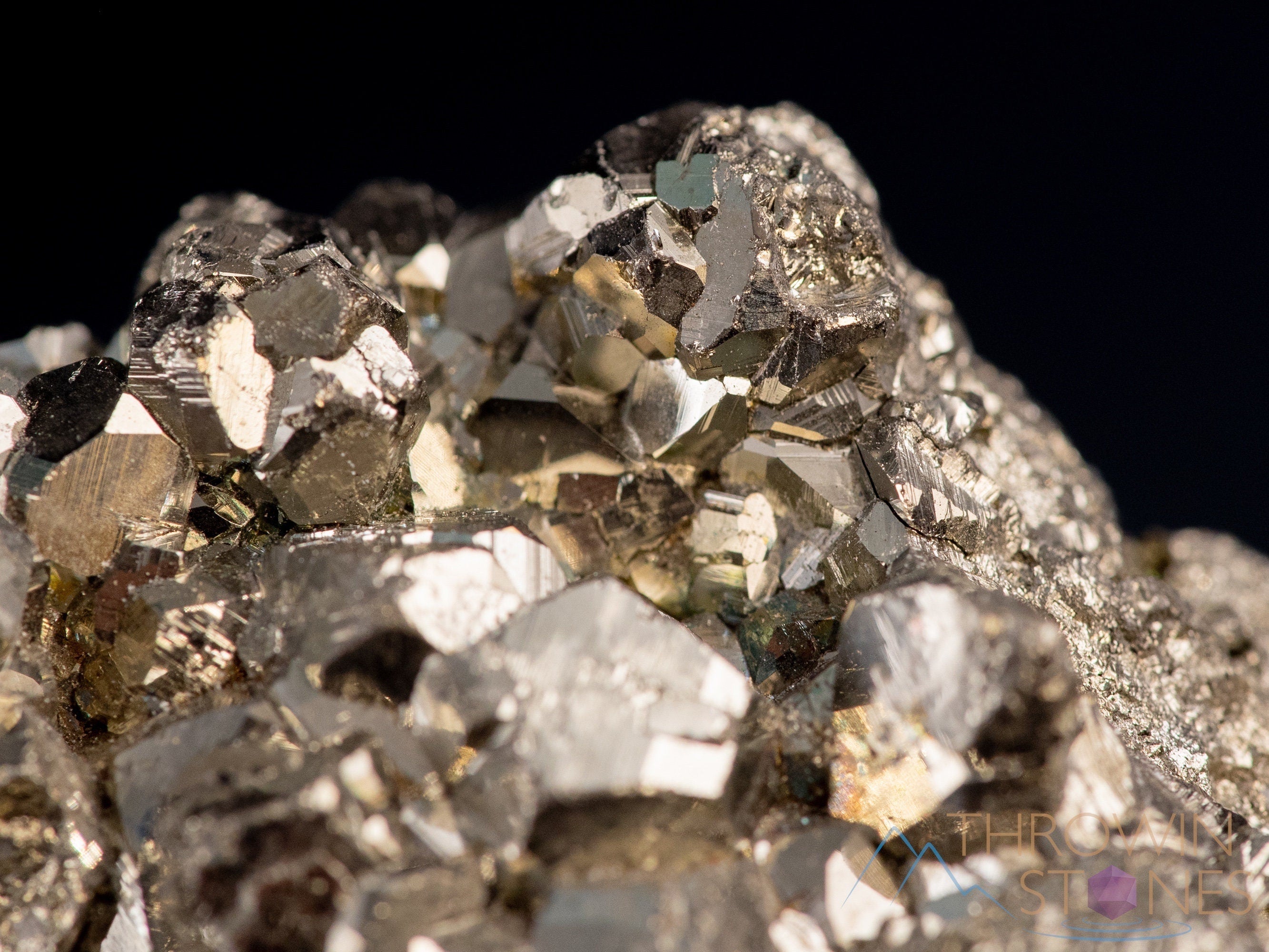 Natural Pyrite Raw Crystal Cluster - Healing Stone for Home Decor, Housewarming Gift, Feng Shui & Meditation (40307) - Perfect for Office Desk, Living Room & Spiritual Space