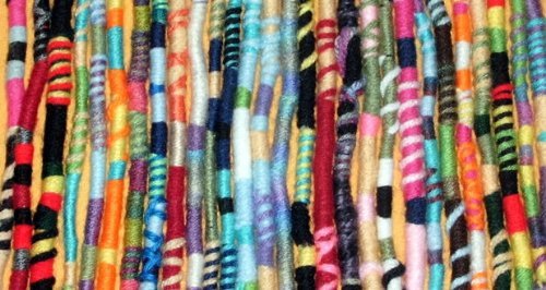Handmade Hippie Hair Extension Wrap - Colorful Dreadlocks Accessory for Braids & Curls | Single Piece Hair Fall Cover | Boho Festival & Everyday Style