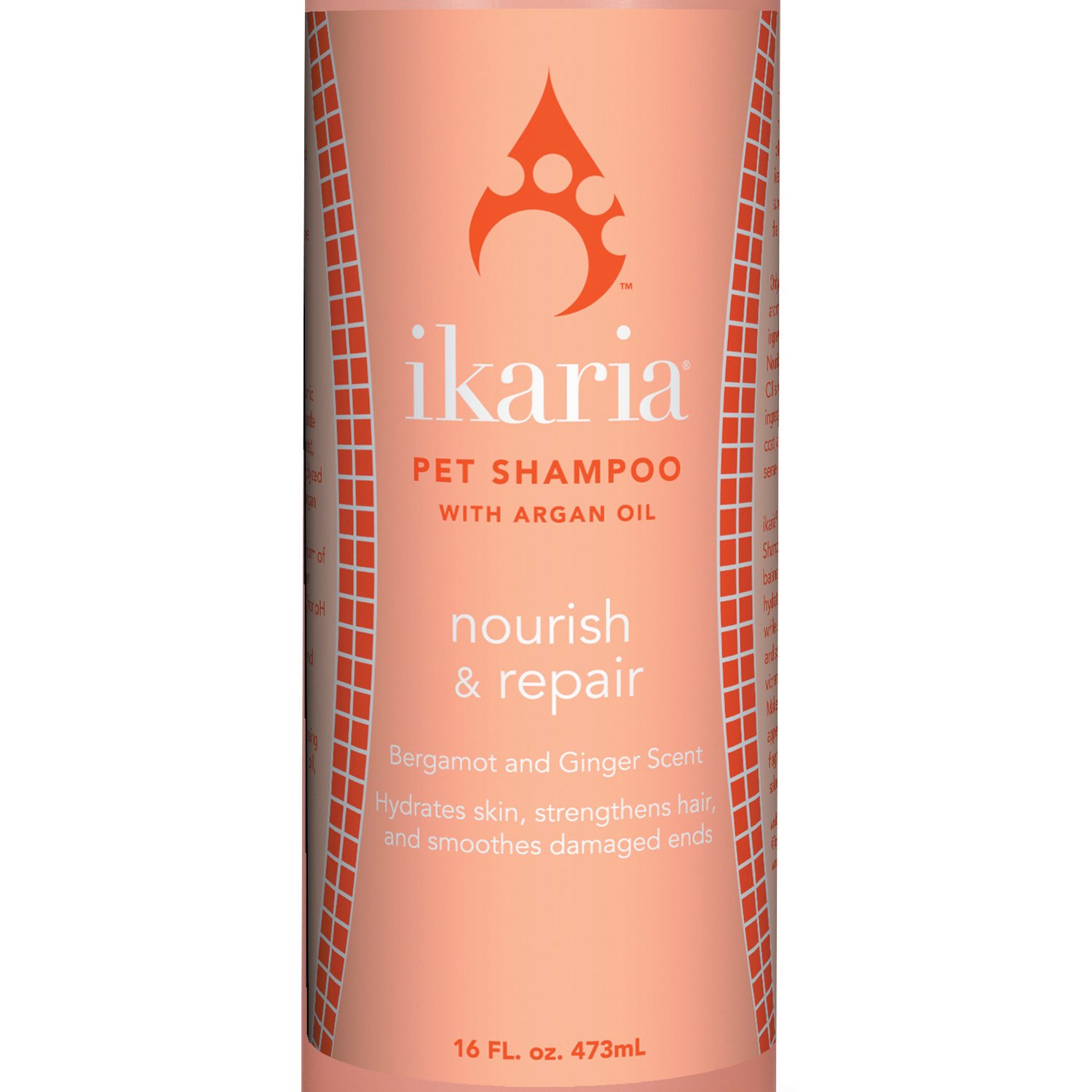 Ikaria IK Nourish Repair Shampoo - 16 oz for Damaged Hair, Sulfate-Free & Paraben-Free - Deep Conditioning for Dry, Frizzy Hair - Perfect for Daily Use & Salon-Quality Results