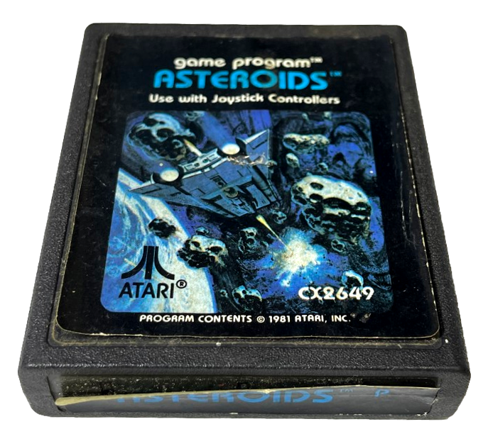 Vintage Asteroids Atari Cartridge Only #2 (Pre-Owned) - Classic Arcade Game for Retro Gaming Enthusiasts & Collectors