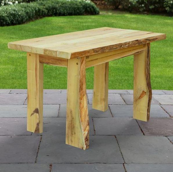 A&L Furniture Blue Mountain Autumnwood Dining Table - Solid Wood Farmhouse Style for Kitchen, Dining Room & Outdoor Patio