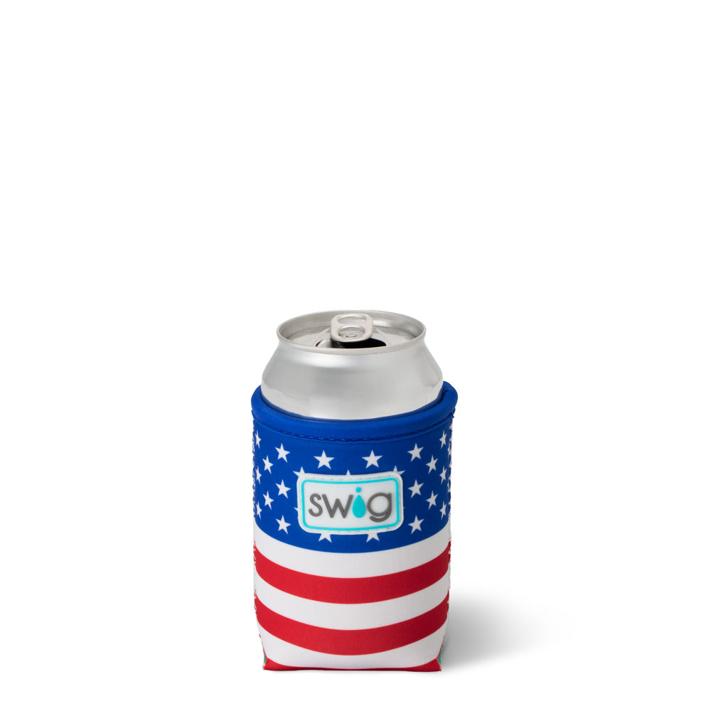 All American Can Coolie - Insulated Beer Can Holder for Outdoor Parties, BBQs, and Beach Days - Keep Drinks Cold with Stylish Design