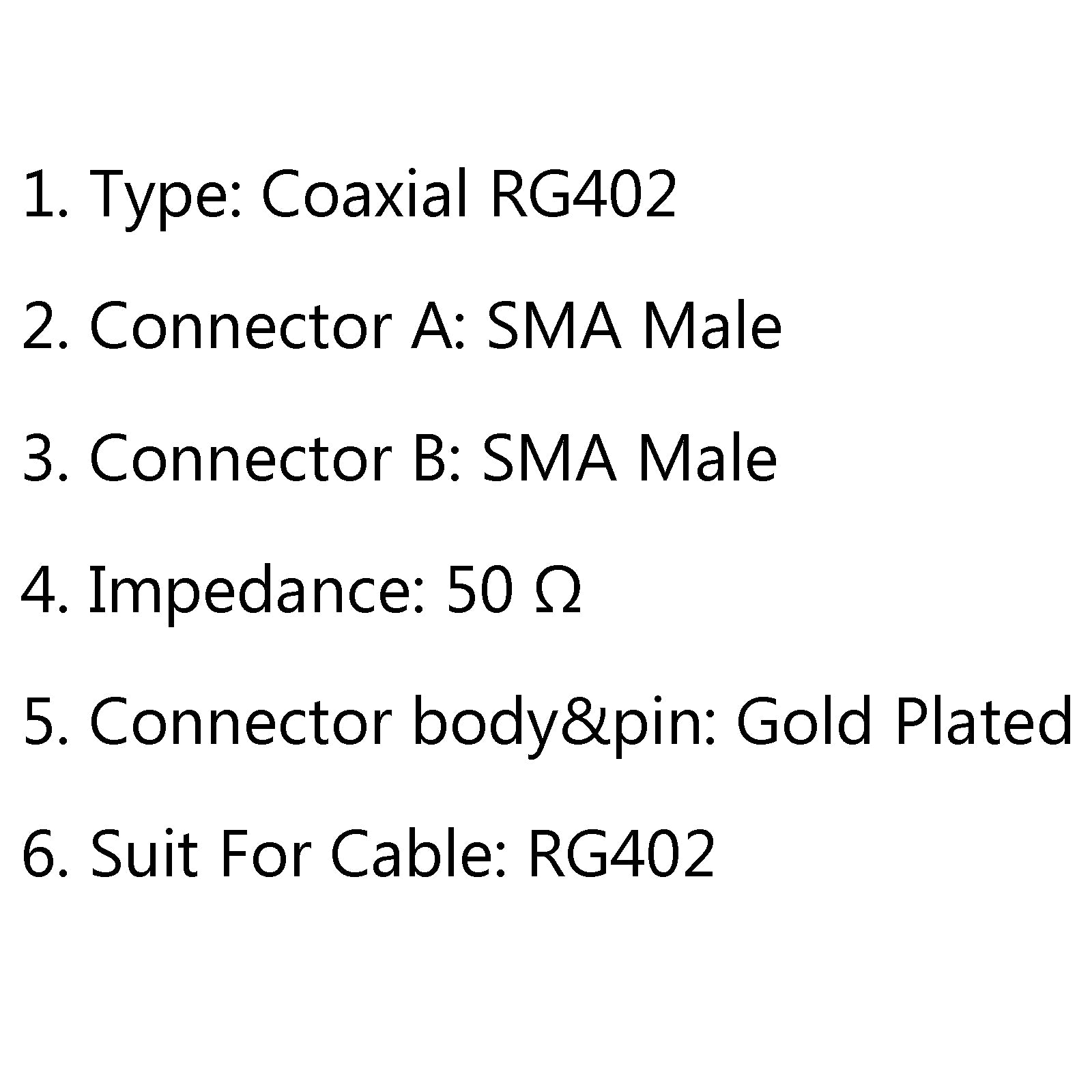 10Pcs SMA Male to SMA Male RF Extension Coax Pigtail Semi Rigid Cable RG402 30cm - High Frequency Connector for Ham Radio, WiFi Antenna, GPS & Drone Applications