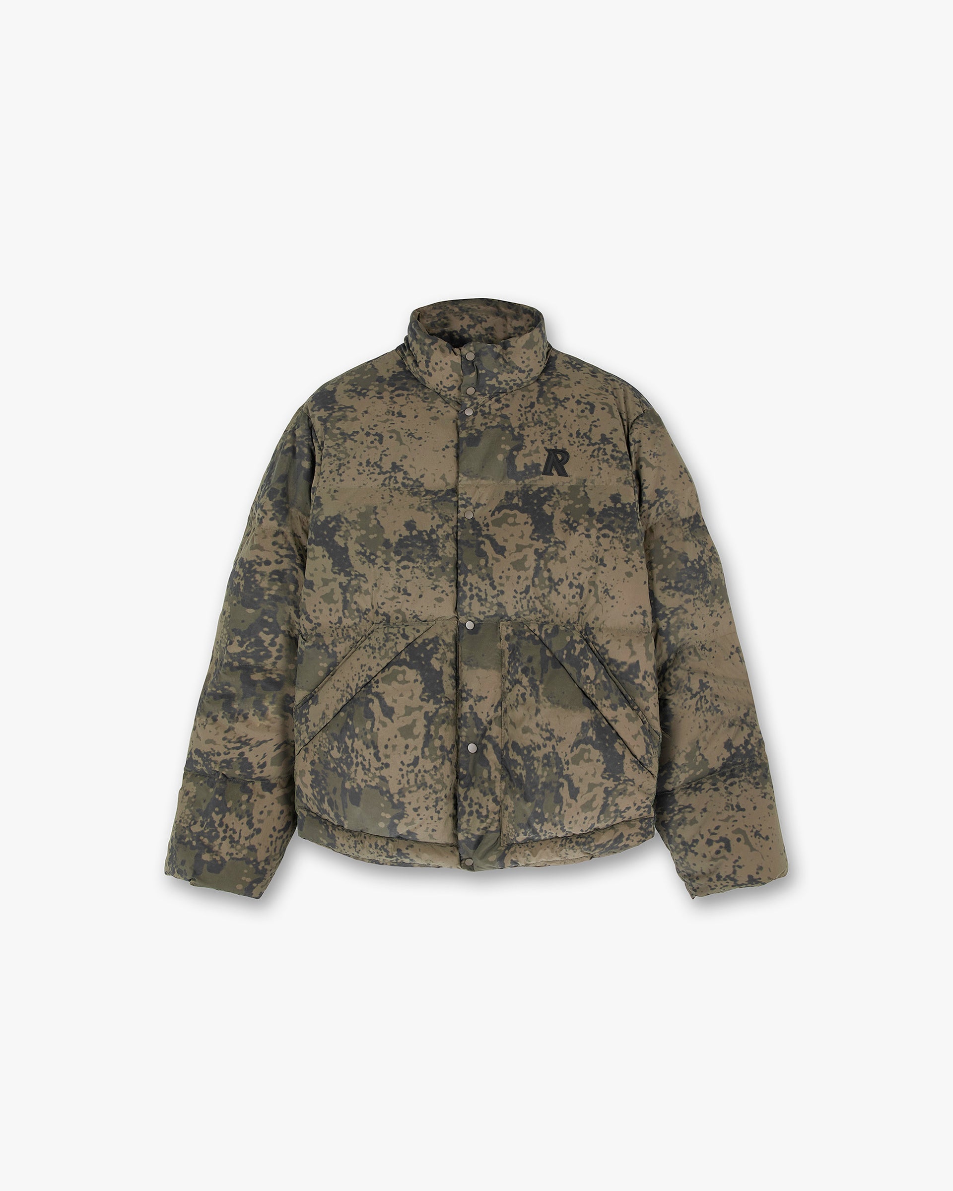 Men's Warm Camo Puffer Jacket - Lightweight Winter Coat for Outdoor Activities, Hunting & Hiking - Waterproof Windbreaker with Hood