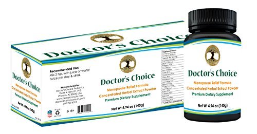 Doctor's Choice Menopause Relief Herbal Supplement Powder - Natural Hot Flash & Night Sweat Relief for Women, Hormone Balance Support - Perfect for Daily Wellness & Menopause Symptom Management