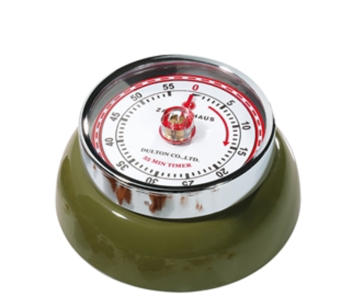 Vintage Mechanical Kitchen Timer - 60 Minute Countdown Clock for Baking, Cooking & Classroom - Perfect for Home, Restaurant & School Use