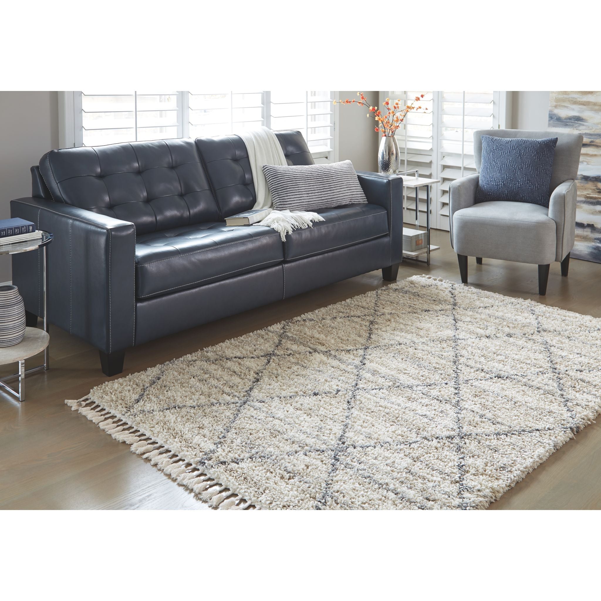 Abdalah Area Rug - Soft & Durable Non-Slip Living Room Carpet - Perfect for Bedroom, Office & Home Decor