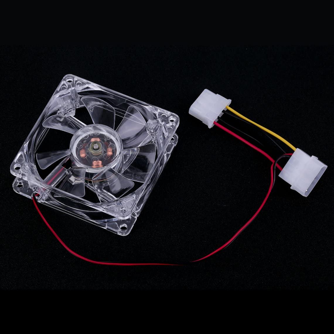 80mm PC Case Cooling Fan with Blue LED - Easy Installation for Enhanced Computer Cooling | Perfect for Gaming Rigs, Workstations & Home Office Desktops