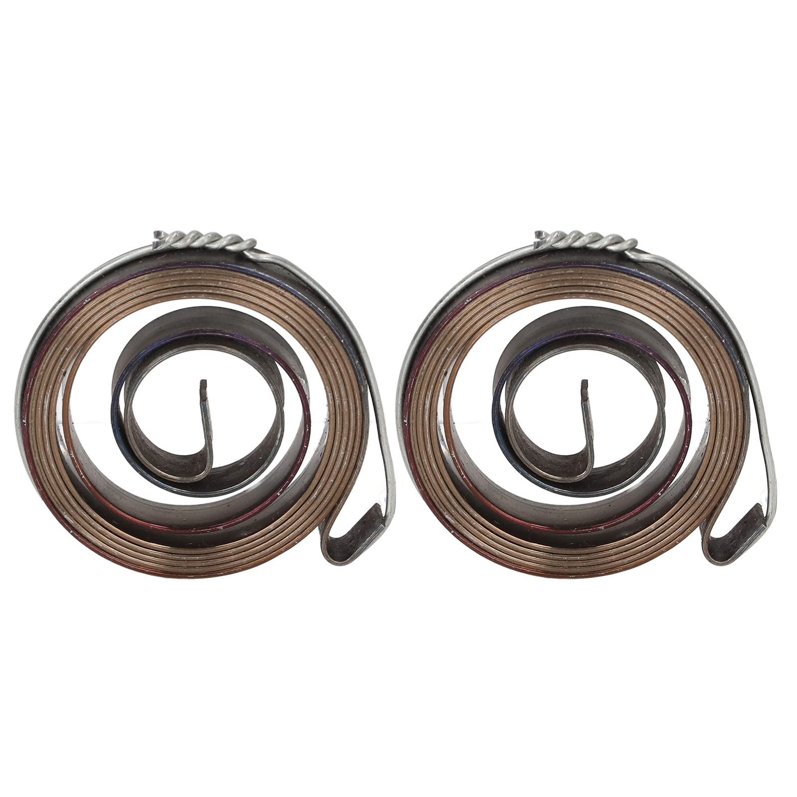 2Pc Drill Press Spring Set - High-Quality Quill Feed Return Coil Spring Assembly with Durable Spring Steel & Chemical Blackening Finish for Woodworking, Metalworking, and DIY Projects