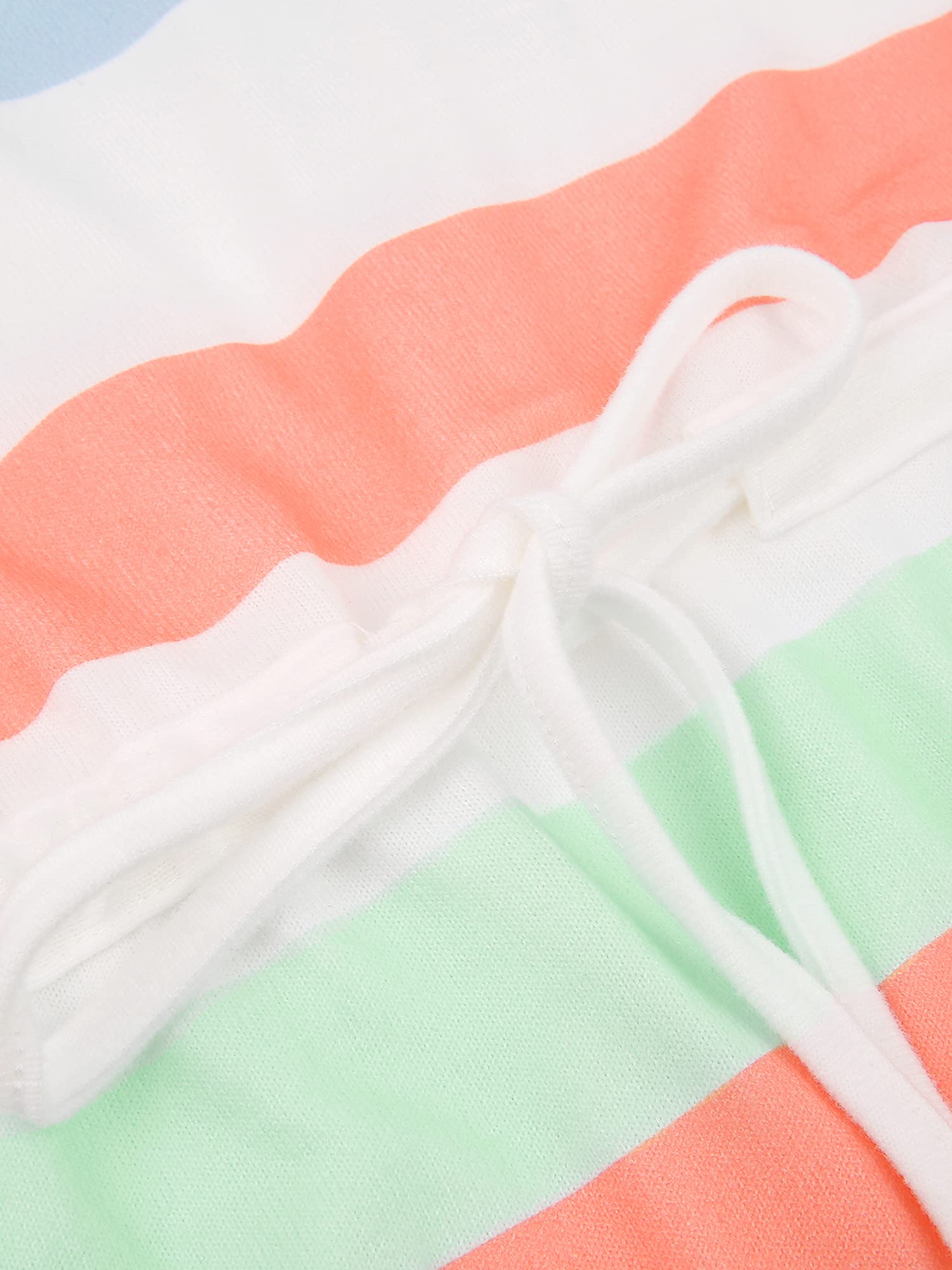 Women's Summer Striped Mini Dress - V Neck Spaghetti Strap Casual Swing Dress with Elastic Waist & Pockets | Perfect for Beach, Vacation and Daily Wear