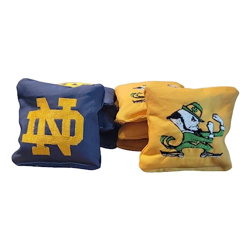 Notre Dame Cornhole Bags Set of 8 - Premium Bean Bags for Outdoor Games, Tailgating, and Backyard Fun - Perfect for Game Day Parties and College Sports Events