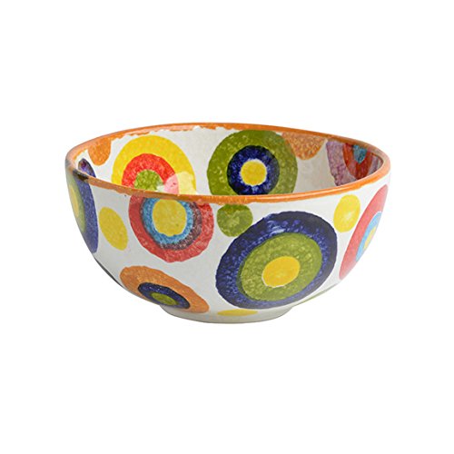Italian Ceramic Deep Serving Bowl - Handmade in Italy - Elegant Circle Design for Pasta, Salad & Desserts - Perfect for Dinner Parties & Family Gatherings - POP Collection