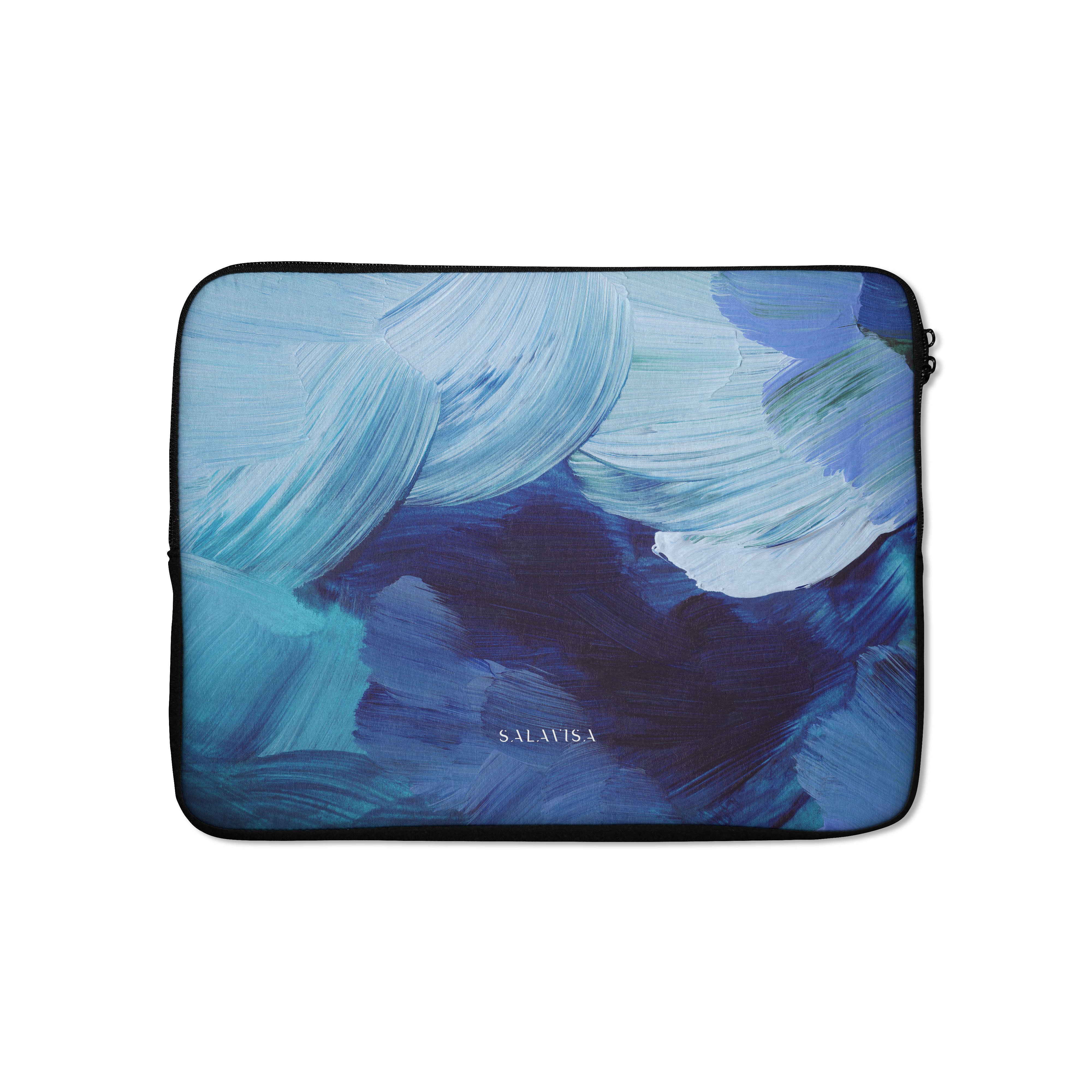 Premium Blue Laptop Sleeve - Protective 13-15 Inch Neoprene Case for MacBook Air/Pro, Dell, HP - Perfect for Work, School & Travel Accessories