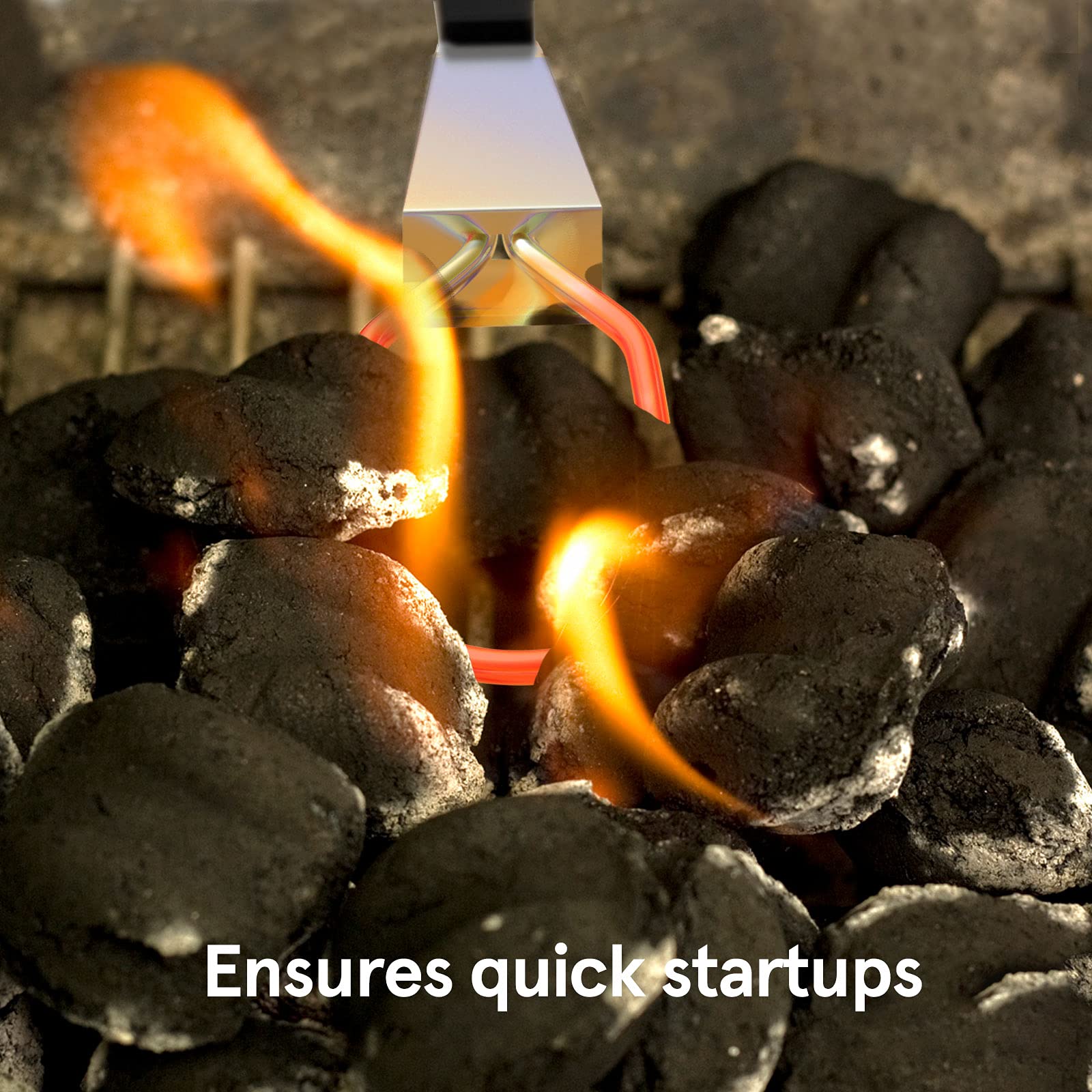 600W Electric Charcoal Starter Fire Lighter for BBQ Grill, Smoker, Fireplace & Firepit - Fast Ignition for Charcoal Briquettes Without Lighter Fluid or Matches - 29 Inch Power Cord - Perfect for Backyard BBQs, Camping & Outdoor Cooking