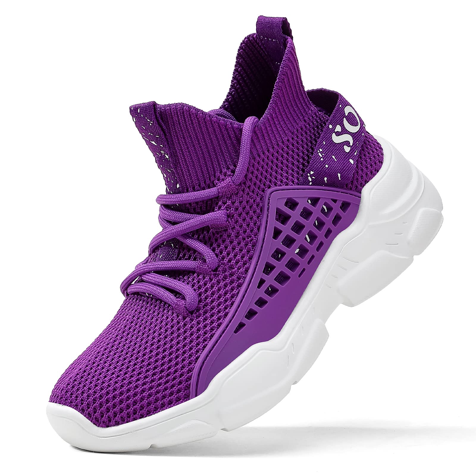 SANNAX Kids' Breathable Lightweight Non-Slip Athletic Sneakers - Running Tennis Walking Shoes for Boys & Girls (Toddler to Big Kids) - Perfect for School, Sports & Outdoor Play
