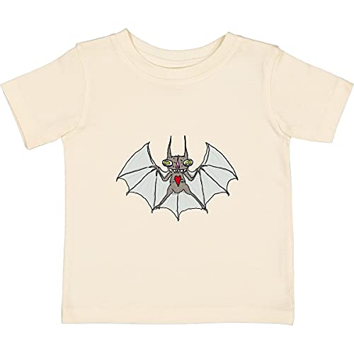 Inktastic Crazy Bat Baby T-Shirt - Gus Fink Studios | Cute Halloween Bat Graphic Tee for Infants & Toddlers | Perfect for Halloween Costumes, Birthday Parties & Family Photoshoots
