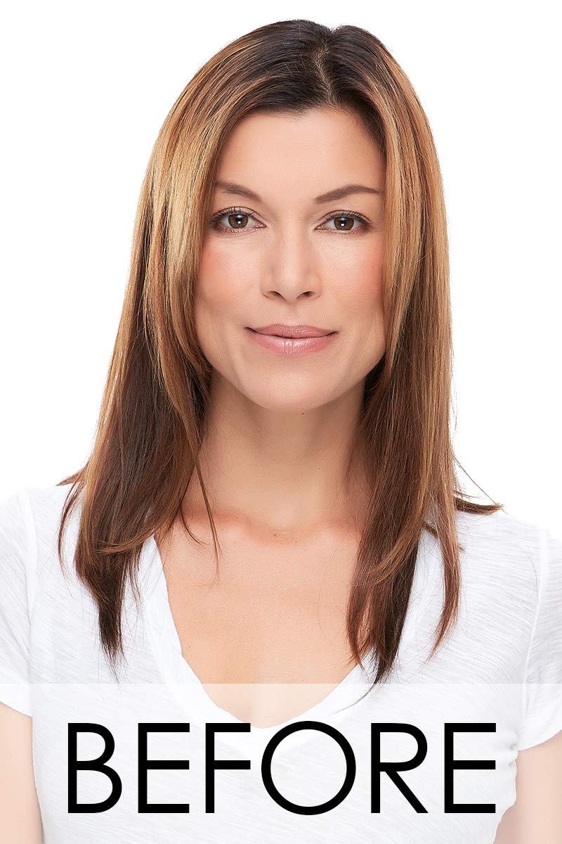 Jon Renau 18-Inch Synthetic Double Mono Wefted Wig Topper with Comb - Mara Ray 4oz Luxury Shampoo & Conditioner Set - Includes 19-Page Belle of Hope Wig Care Book (5-Piece Bundle, FS2V/31V) | Perfect for Hair Loss, Thinning Hair & Everyday Styling