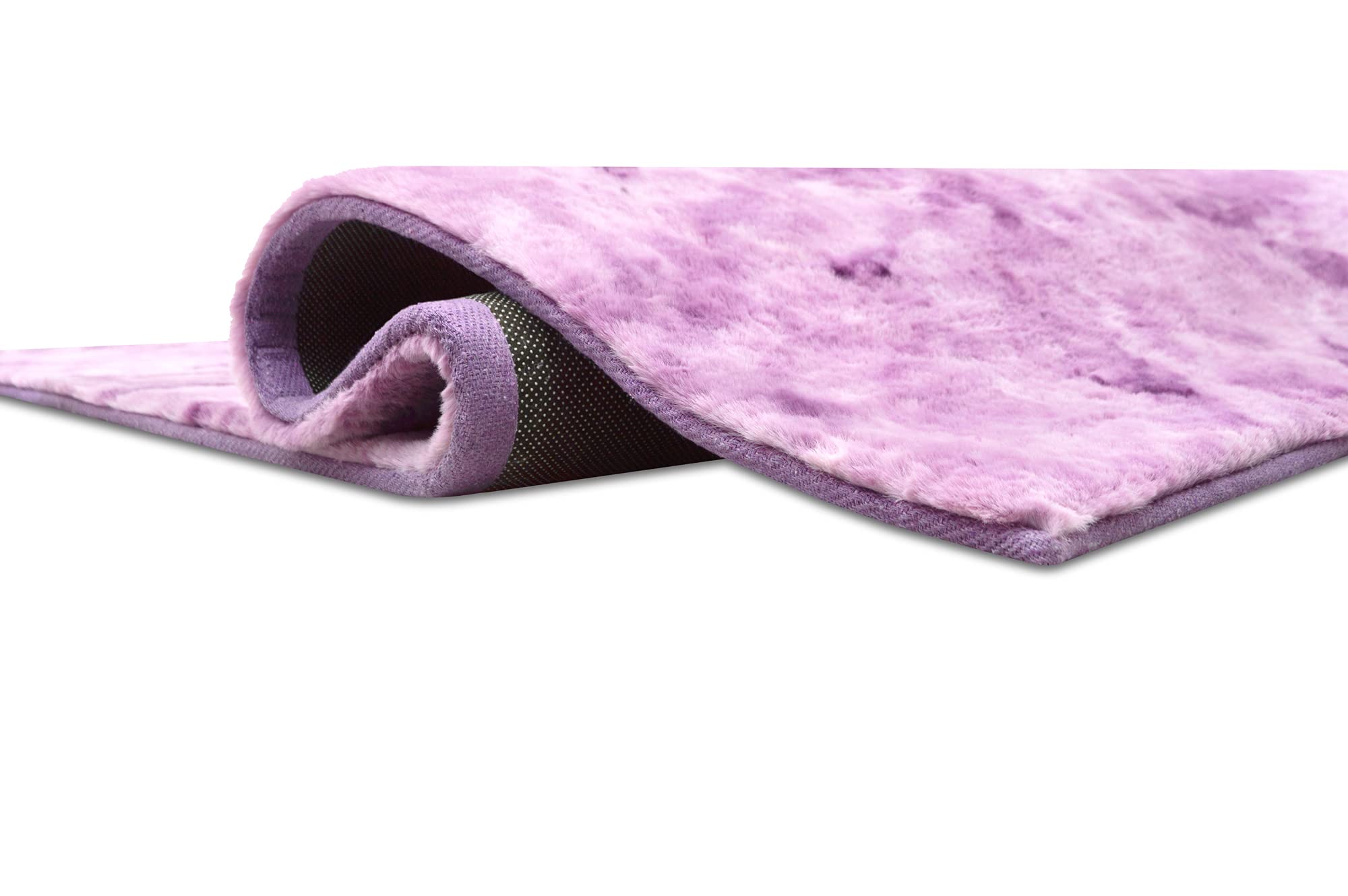 Luxury Faux Fur Shaggy Area Rug - Soft Plush Non-Slip Carpet for Living Room, Nursery & Kids Room - Modern Home Decor Floor Mat (7'x10', Purple) - Perfect for Cozy Bedrooms, Play Areas & Stylish Interior Design
