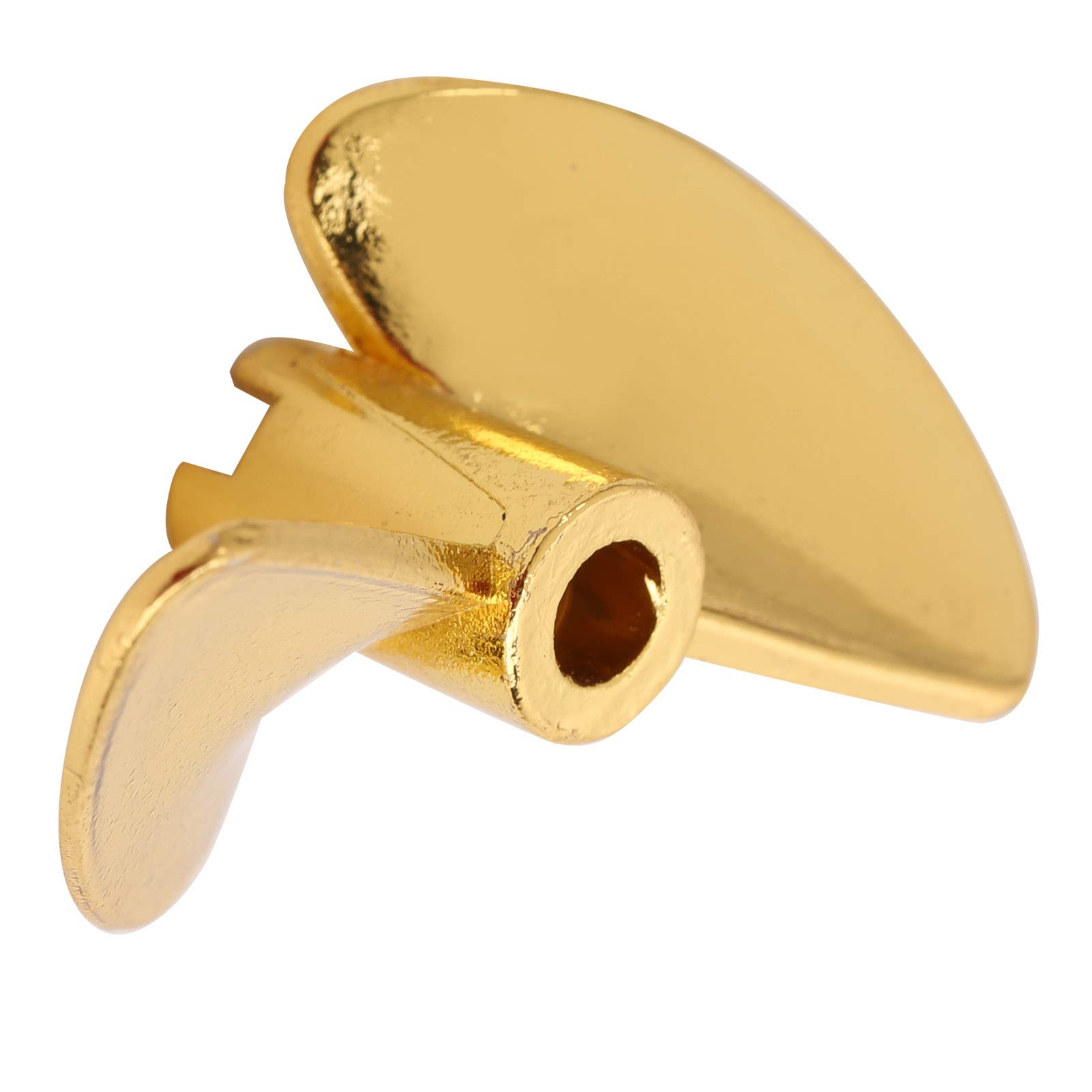 Shanrya High-Performance Aluminum Alloy RC Boat Propeller - Large Thrust, Easy Installation for RC Upgrades & Repairs - Durable Maintenance Part (Yellow) - Perfect for Racing, Hobby Boats & Water Sports