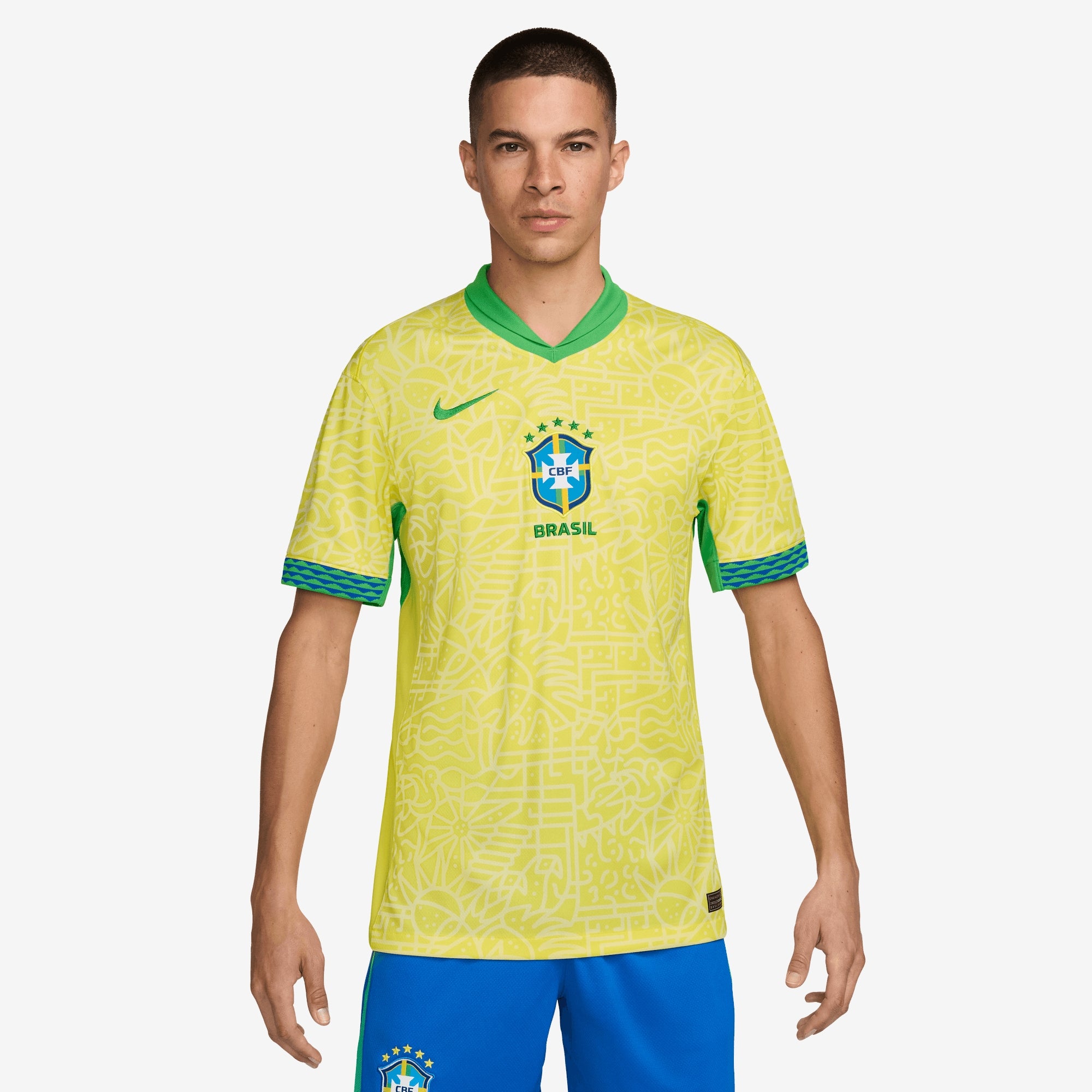 Nike Brazil 2024 Stadium Home Soccer Jersey - Authentic Football Shirt for Men, Women & Kids - Official National Team Uniform - Perfect for Matches, Training & Fan Support