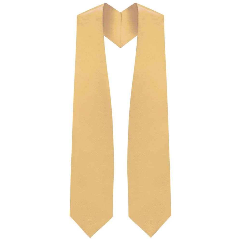 CLERKMANS Unisex Adult 62-Inch Long Plain Graduation Stole Sash - Perfect for Graduation Ceremonies, Academic Events & Photo Shoots