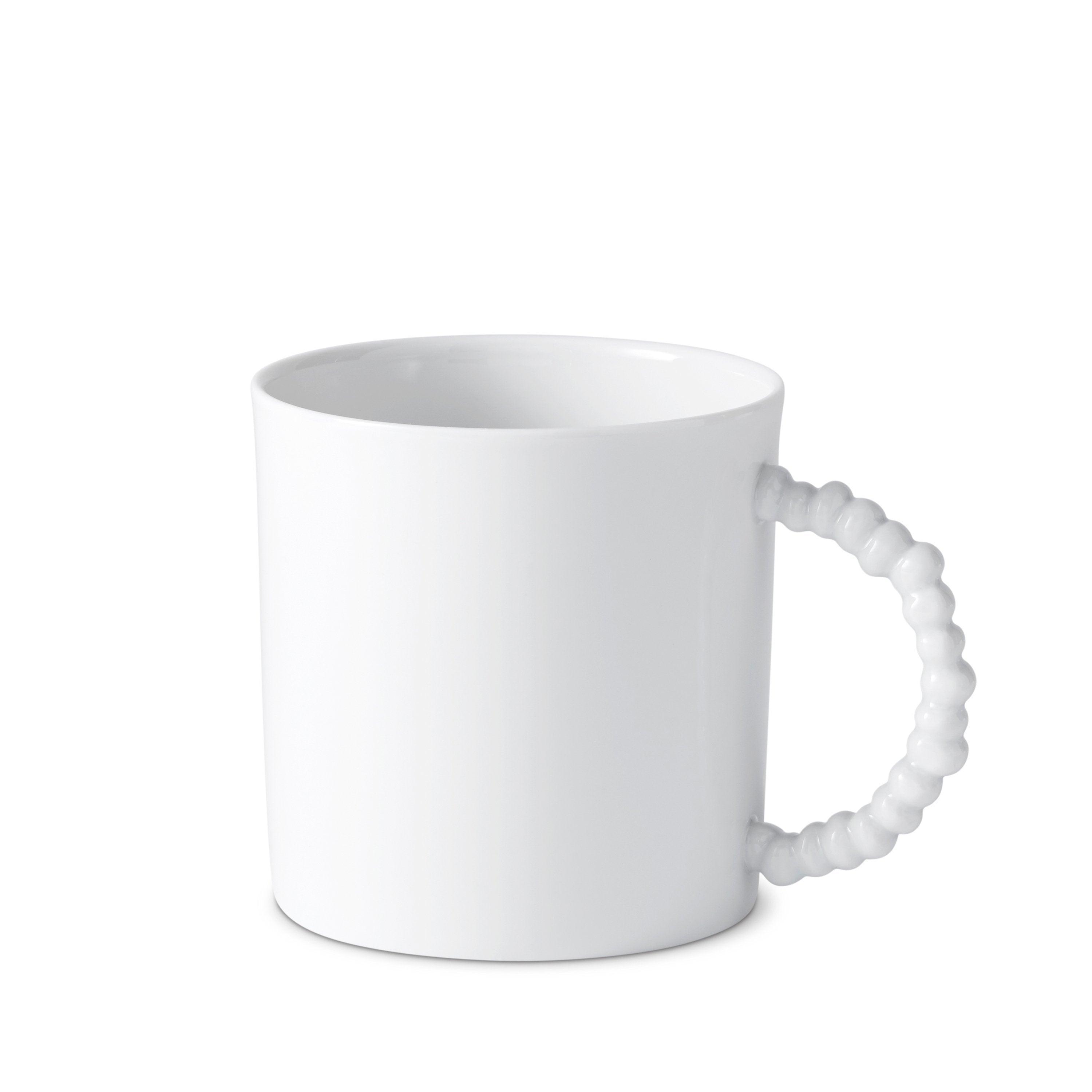 Premium Haas Mojave Mug - 16oz White Ceramic Coffee Cup with Comfort Grip Handle - Perfect for Home, Office, or Camping Use