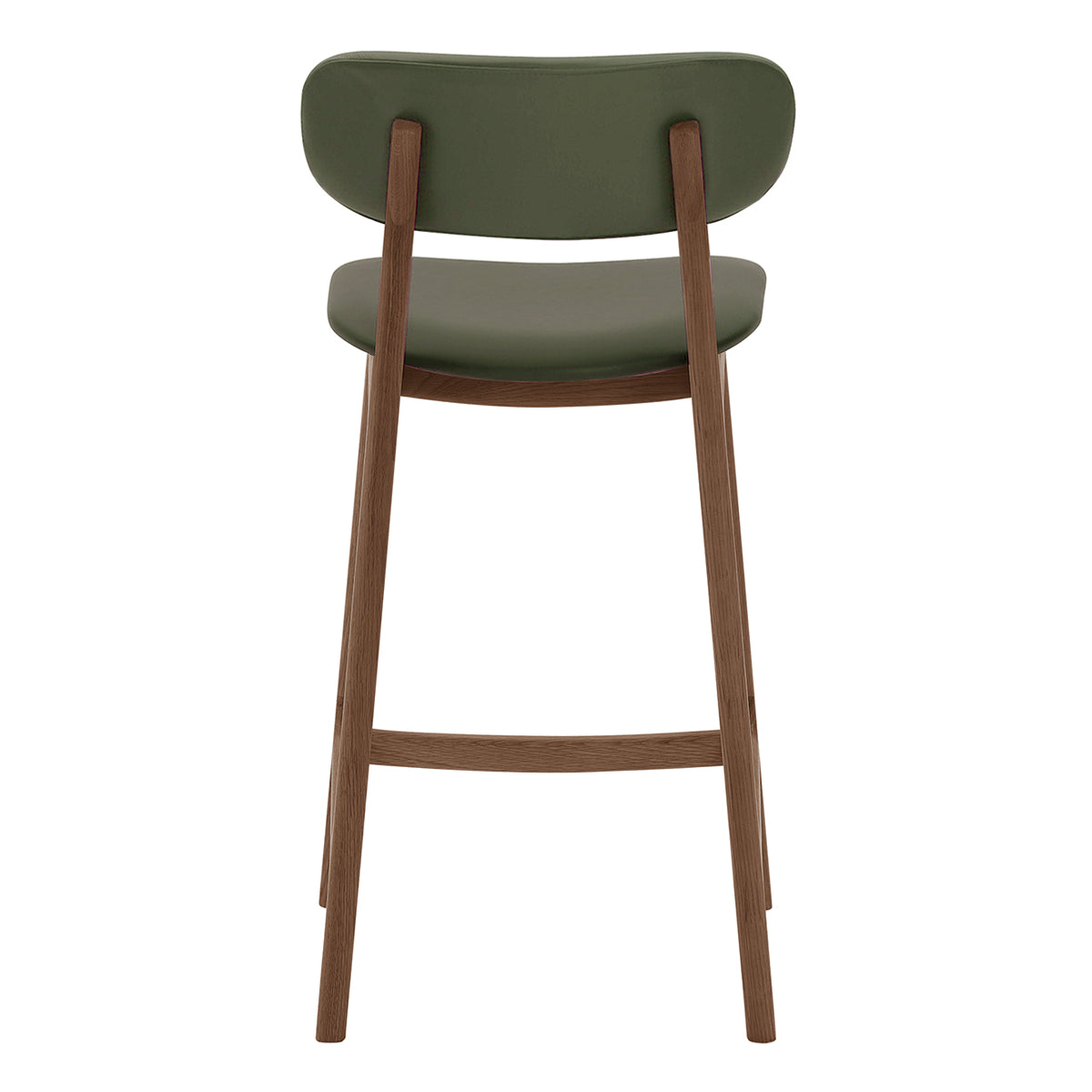 Premium Alaska Leather Bar Stool - Handcrafted Genuine Leather Counter Height Stool for Kitchen Island, Home Bar & Dining Room - Modern Rustic Decor with Adjustable Height & Comfortable Backrest