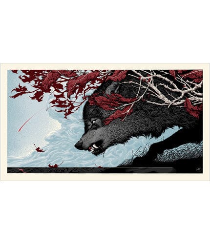 Canus Dirus Aaron Horkey Limited Edition Art Poster - Gothic Wildlife Wall Decor for Home, Office & Man Cave