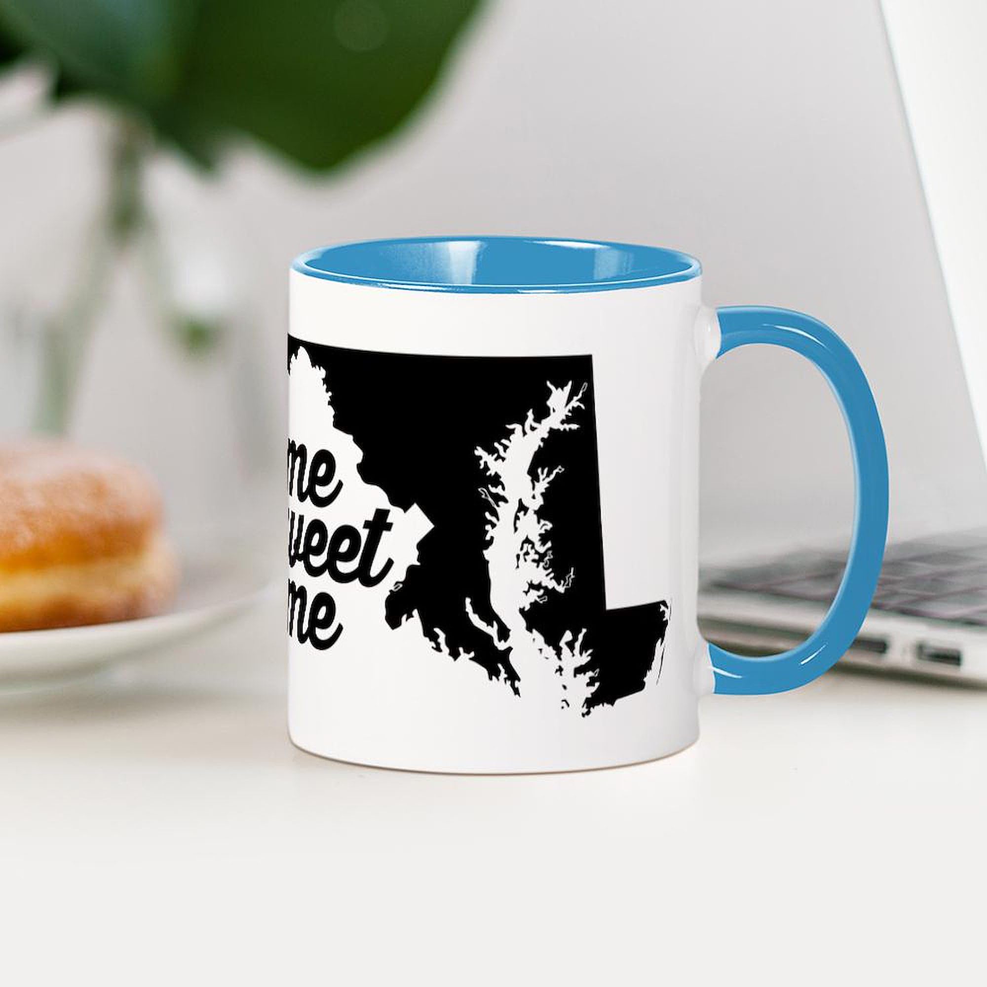 Maryland Home Sweet Home 11 oz Ceramic Coffee Mug - 325ml Travel Mug for Tea & Hot Drinks - Perfect Gift for Maryland Lovers, Office Use & Home Decor