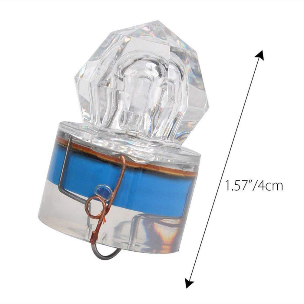 BESPORTBLE 5-Pack LED Deep Drop Fishing Lights - Underwater Fish Attracting Lamps with Flashing Bait Lights for Night Fishing | Perfect for Saltwater, Freshwater, and Ice Fishing Adventures