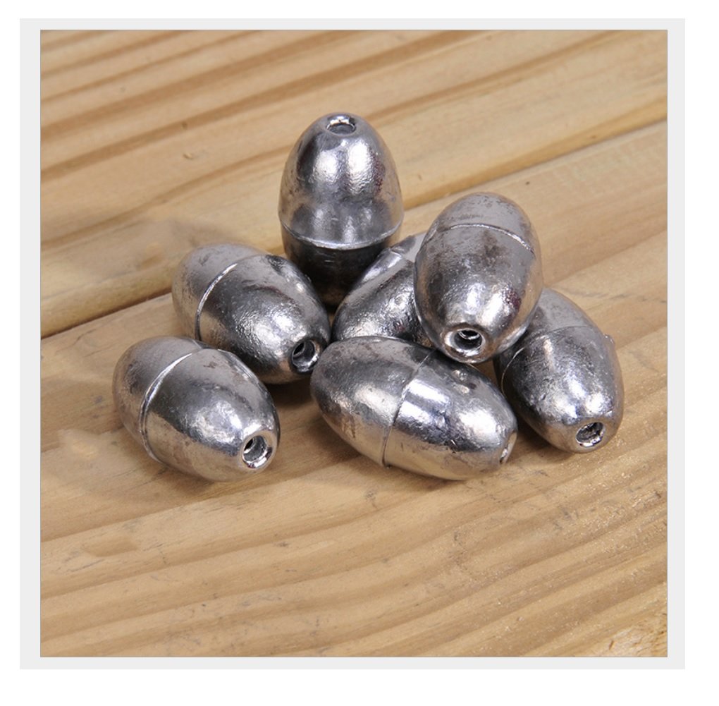 Premium Egg Sinkers Fishing Weights - Lead Split Shot Sinkers for Freshwater & Saltwater Fishing - Ideal for Bass, Trout, and Catfish Angling