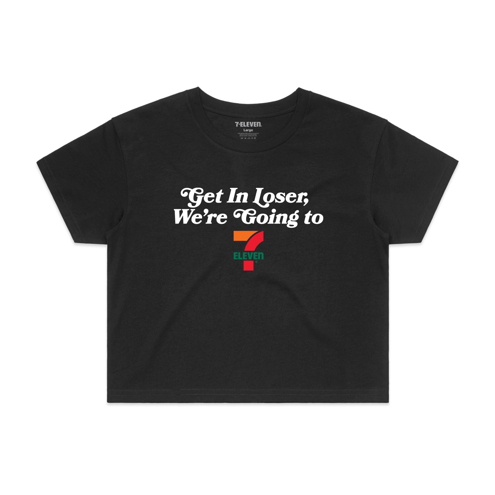 Get In Loser Women's Crop Tee - Trendy Short Sleeve T-Shirt for Casual Outfits, Streetwear & Summer Fashion | Perfect for Parties, Concerts & Everyday Wear
