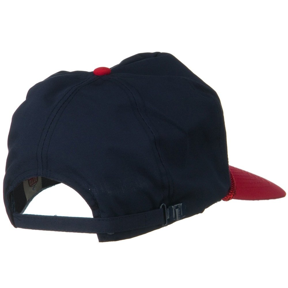 Stylish Poplin Golf Cap for Men & Women - Red Navy Adjustable OSFM - Perfect for Golf, Outdoor Sports & Casual Wear
