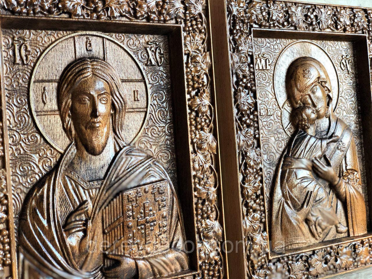 Orthodox Wedding Icon Set - Jesus Christ & Our Lady of Kazan - Perfect Religious Gift for Christian Couples - Ideal for Wedding Ceremonies, Home Blessings & Spiritual Devotion