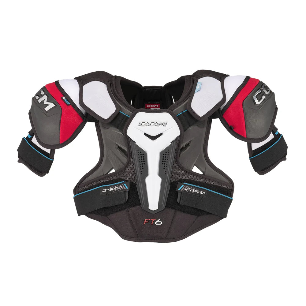 CCM Jetspeed FT6 Junior Hockey Shoulder Pads - Lightweight Protective Gear for Youth Ice Hockey Players - Perfect for Games, Practices & Training Sessions