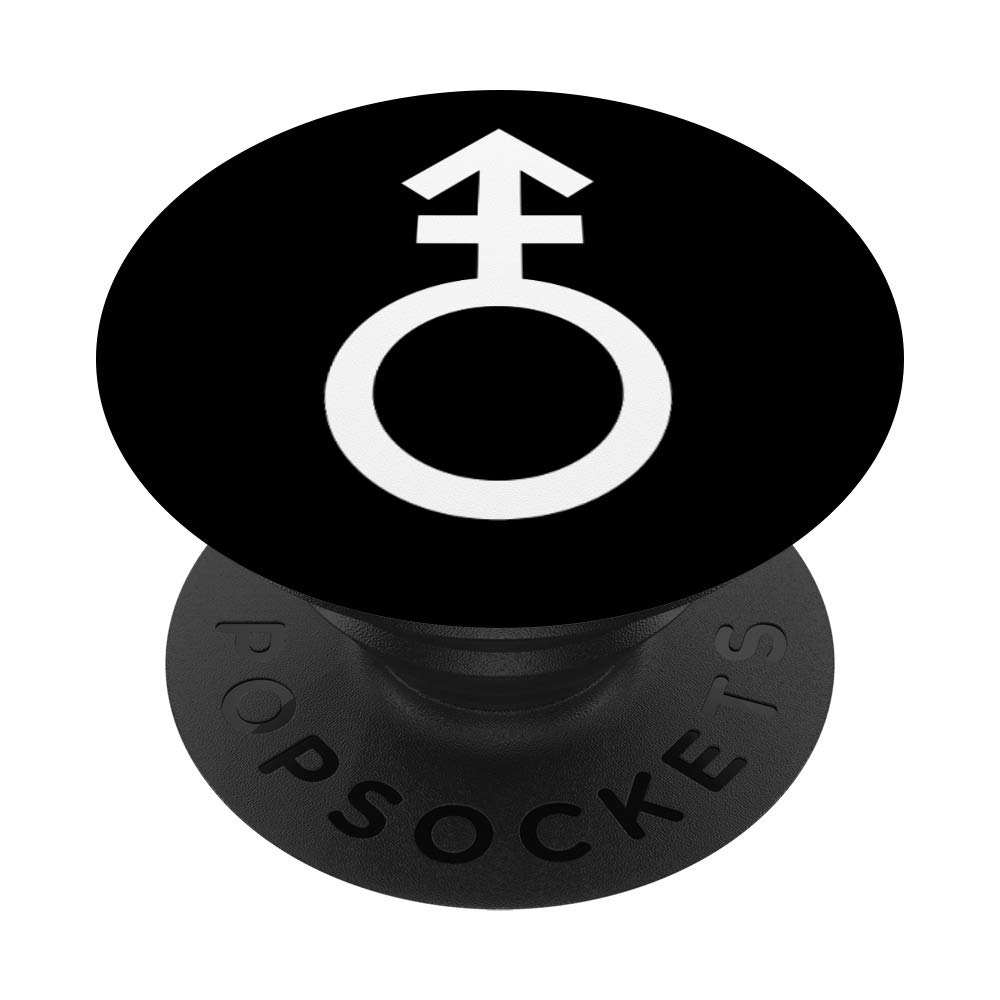 Unisex Androgyne Symbol PopSockets Phone Grip & Stand - Compatible with iPhone, Samsung & Tablets - Perfect for Daily Commute, Work & Travel
