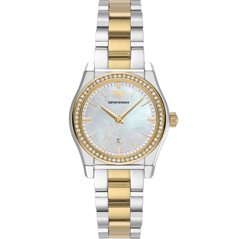 Emporio Armani AR11559 Federica Women's Watch - Luxury Stainless Steel Chronograph for Business & Formal Occasions