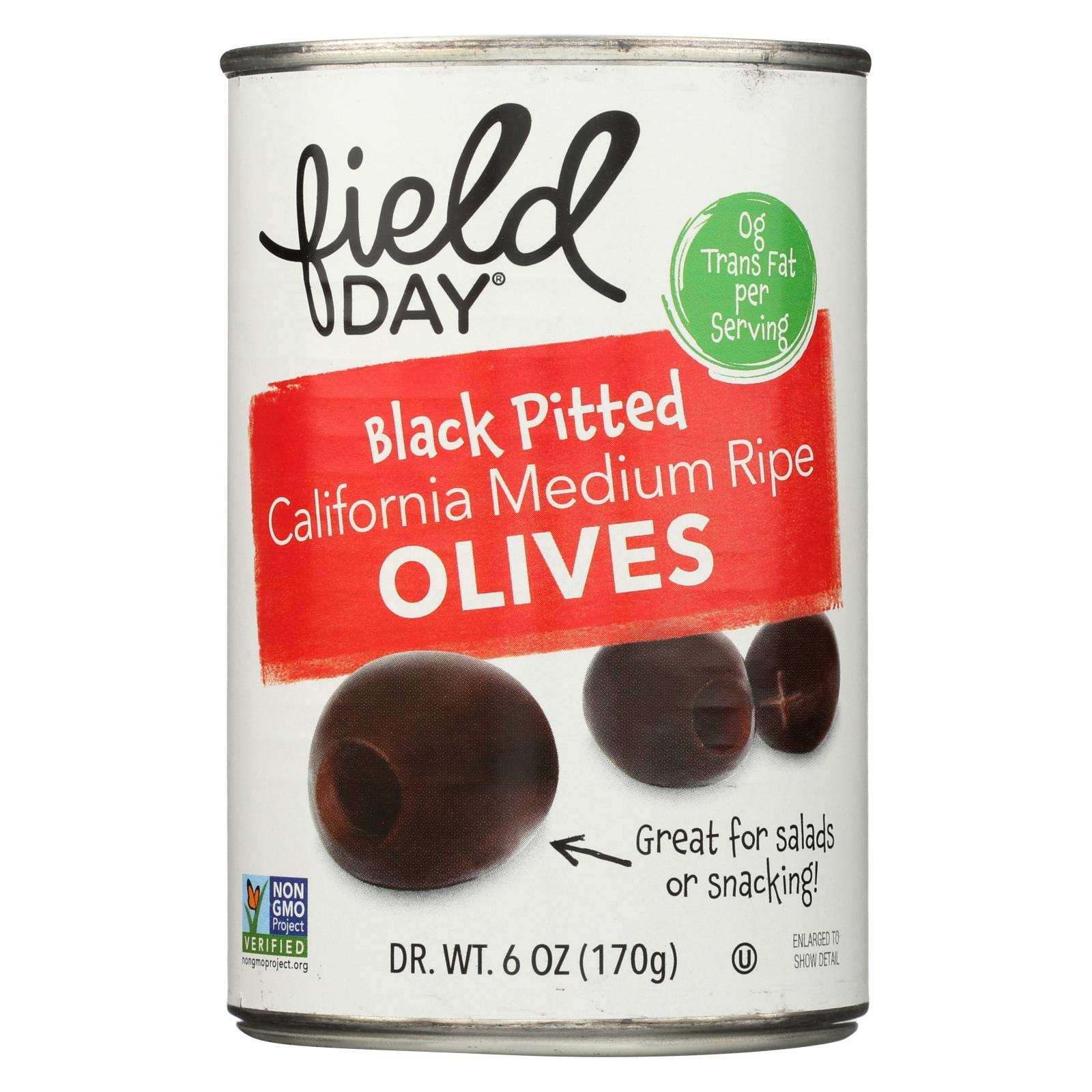 California Medium Ripe Black Pitted Olives - Premium Quality for Salads, Pizzas & Mediterranean Dishes