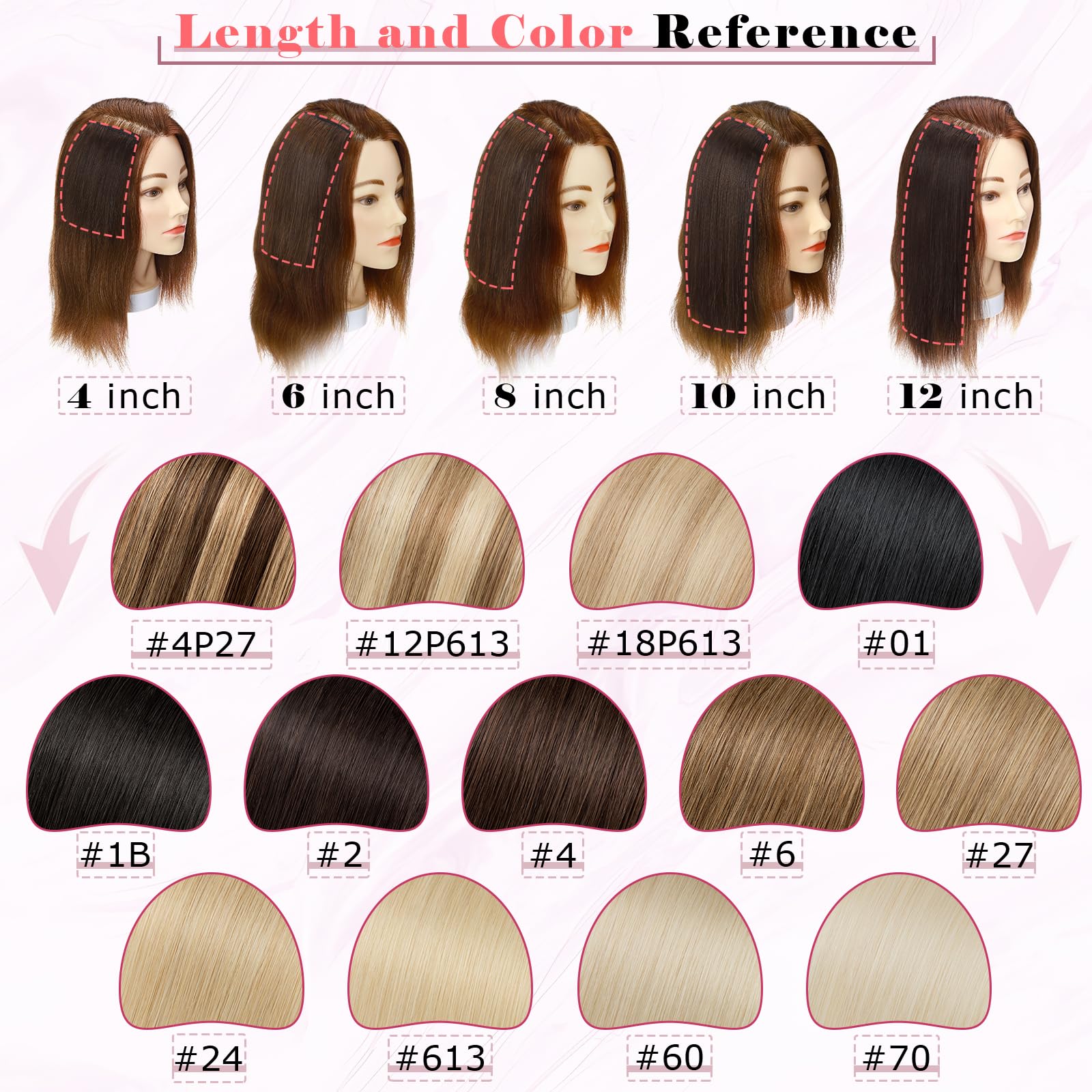 6 Inch Clip-In Human Hair Extensions for Short Hair - Ash Blonde & Bleach Blonde | Invisible Mini Hair Pieces for Thinning Hair | Natural Real Human Hair for Men & Women | Perfect for Volume Boost & Everyday Styling