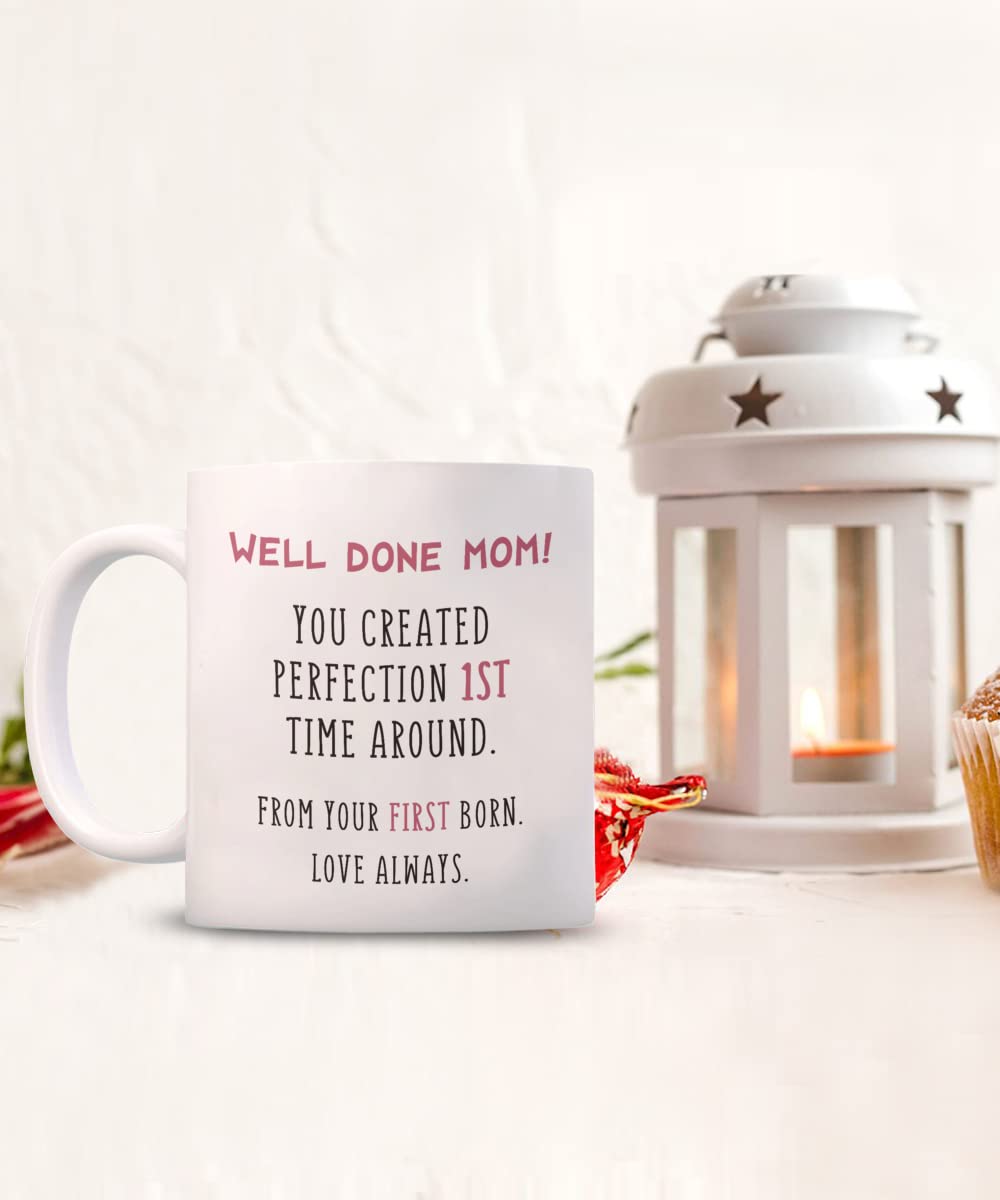 Best Mom Ever Gifts - Heartwarming Coffee Mug from Daughter/Son, Perfect Mother's Day, Birthday, Christmas & Valentine's Present - Unique Travel Tumbler for Tea & Coffee - Ideal for Sister, Grandma & Maid of Honor - Thoughtful Gift for Special Occasions at Home, Office or Travel