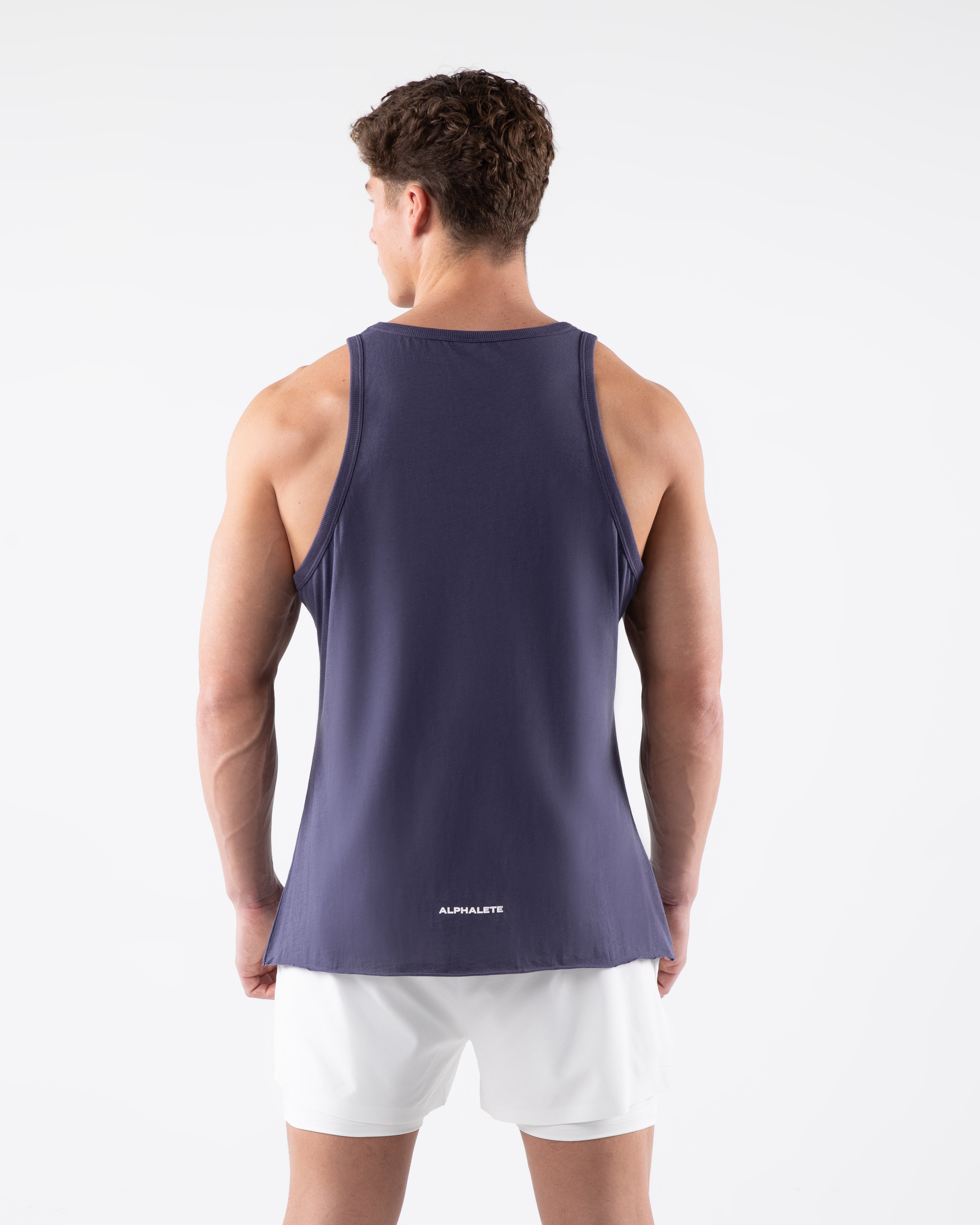 Three Pillar Tank Top - Soft Muted Purple Women's Casual Shirt for Summer Outfits & Layering