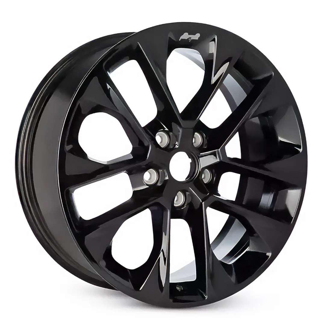 20 Inch Black Jeep Wrangler OEM Wheels ALY09262 (Fits 2019-2025 Models) - 6YZ48TRMAA for Off-Road & Street Driving