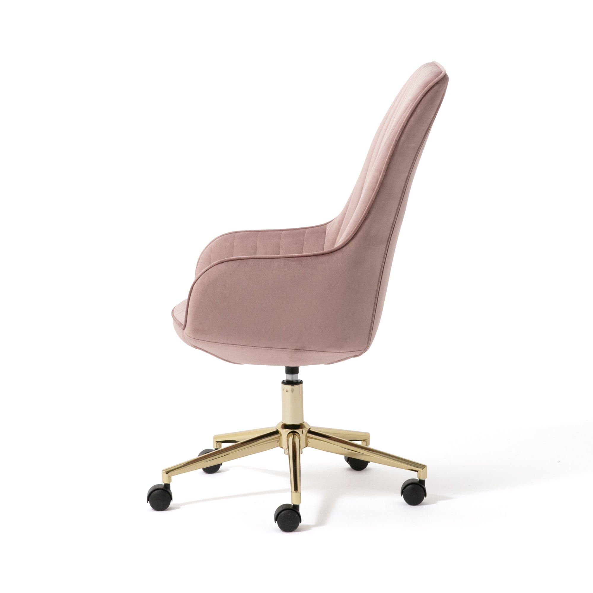 Eldorado High Back Office Desk Chair - Ergonomic Pink Computer Chair with Adjustable Height 660x700x980mm for Home & Office Workspace