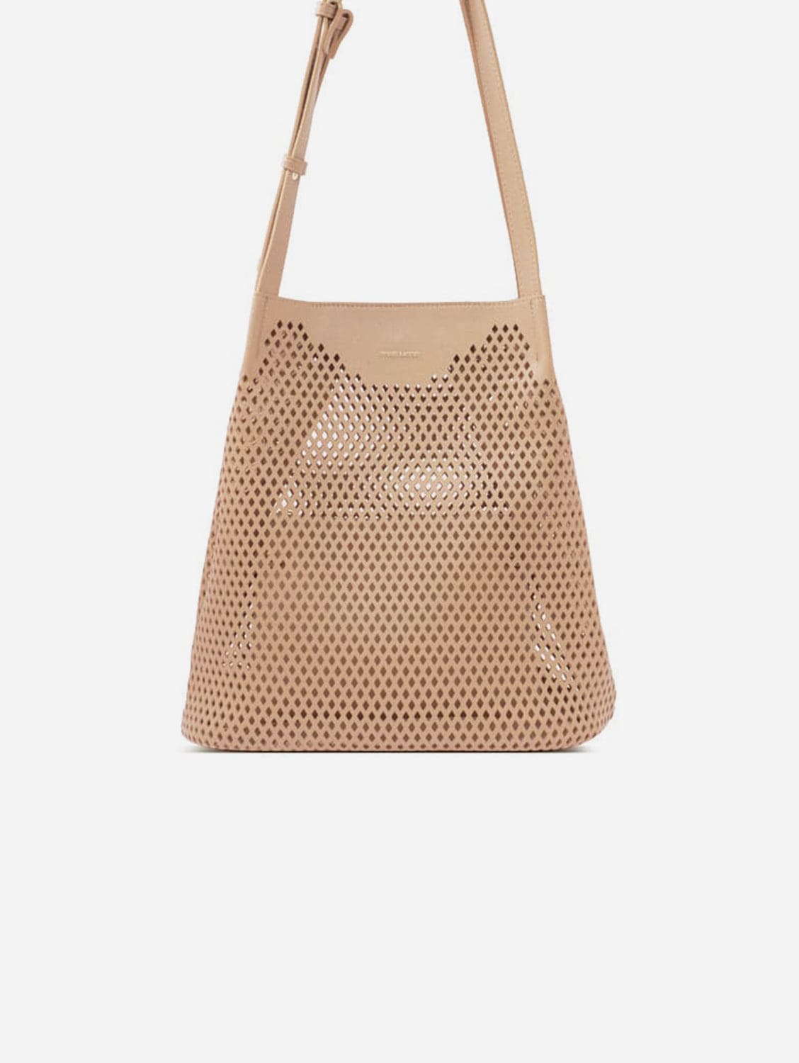 Vegan Leather Shoulder Bag with Diamond Accents | Sand Color | Stylish & Ethical Handbag for Women | Perfect for Work, Travel & Everyday Use