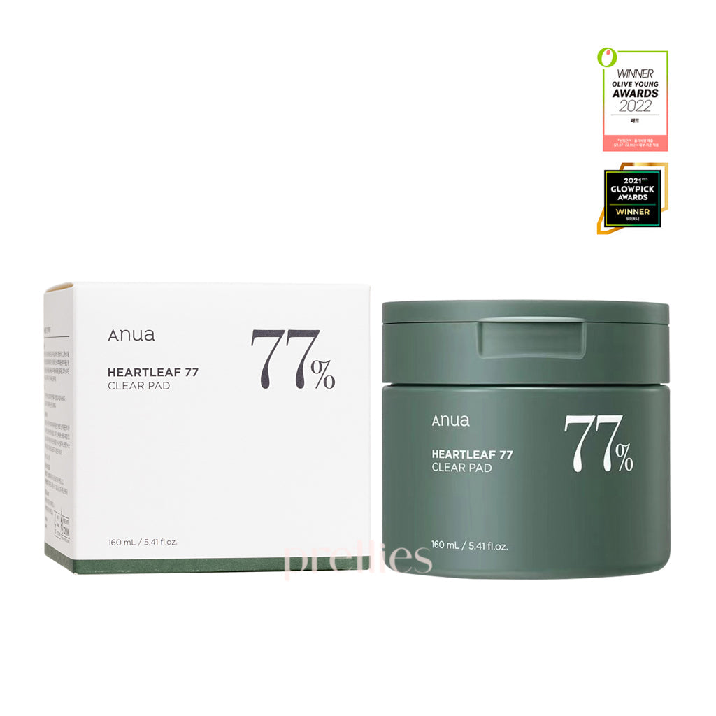 ANUA Heartleaf 77% Soothing Toner Pads - 70 Count | Korean Skincare for Acne-Prone & Sensitive Skin | Daily Calming & Hydrating Facial Treatment