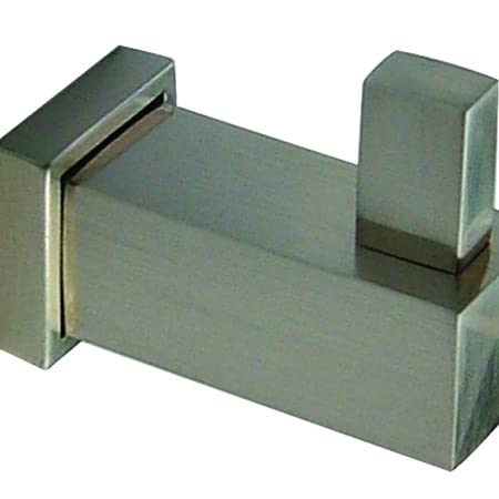 Dawn 8204S Square Series Double Robe Hook - Rust-Resistant Bathroom Wall Hooks for Towels, Robes & Clothes - Perfect for Bathroom, Bedroom, Closet & Spa Organization