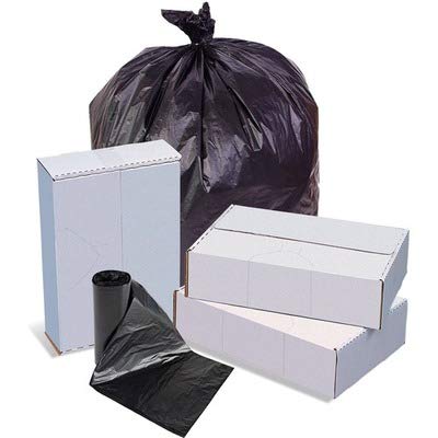 SPZHD385822K Heavy Duty Trash Bags - 30 Gallon High Density Can Liners for Kitchen, Office & Outdoor Use