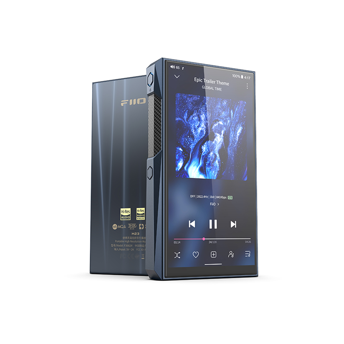 FiiO M23 & M23 SS Portable Hi-Res Audio Player with High Resolution Music Playback - Perfect for Travel, Gym & Audiophile Listening