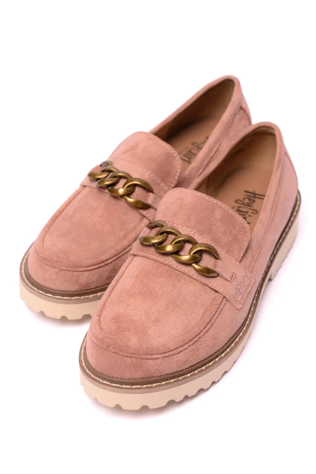 Blush Faux Suede Loafers for Women - Comfortable Slip-On Shoes for Casual Outfits, Office Wear & Travel